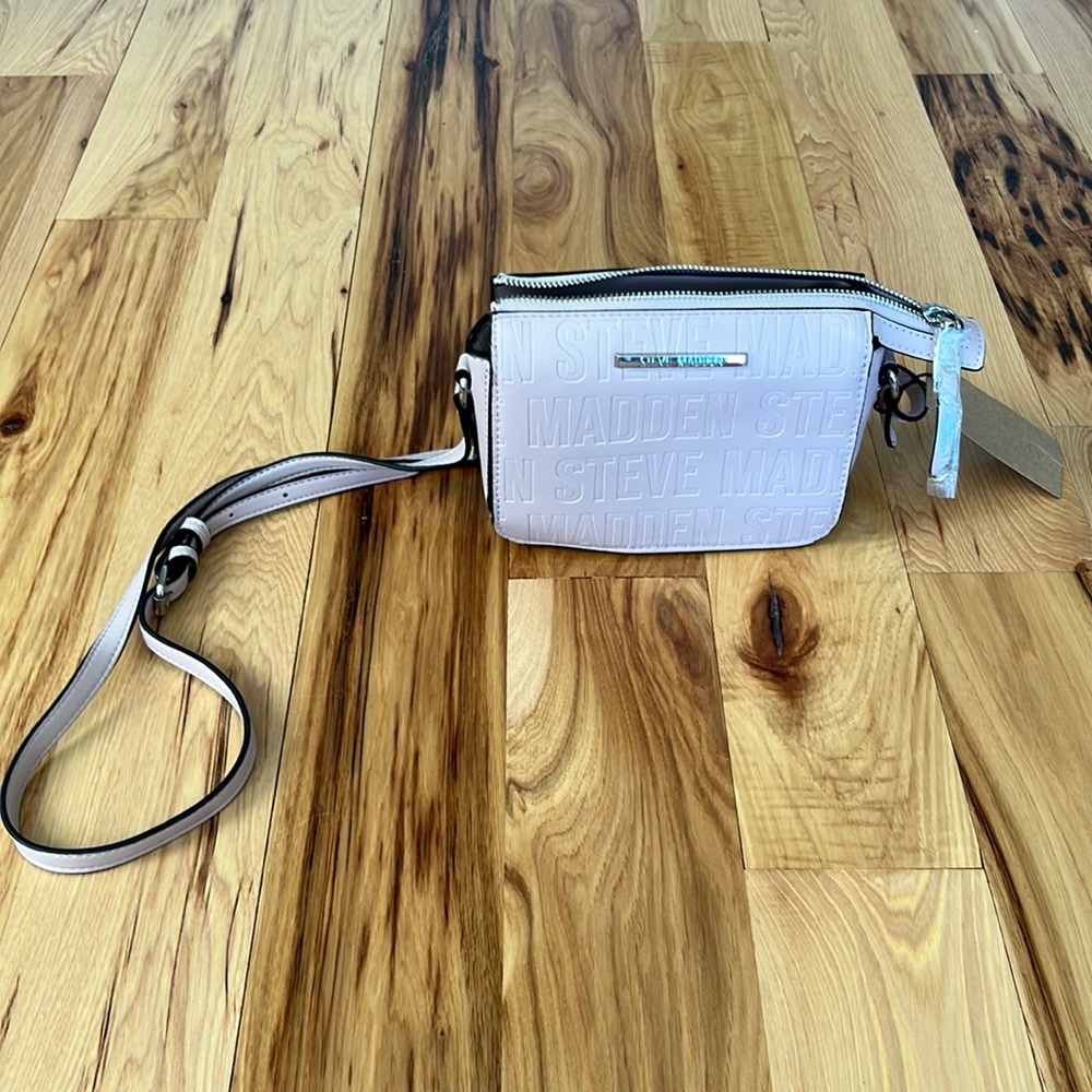 NWT Steve Madden pale PINK crossbody bag !